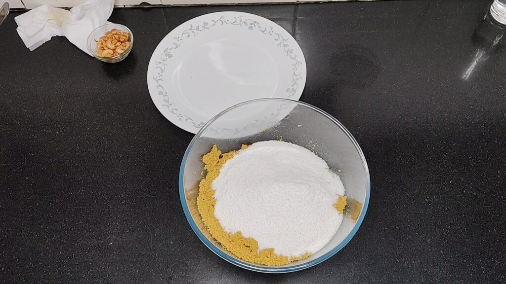 BesanLaddu_AddSugarPowder