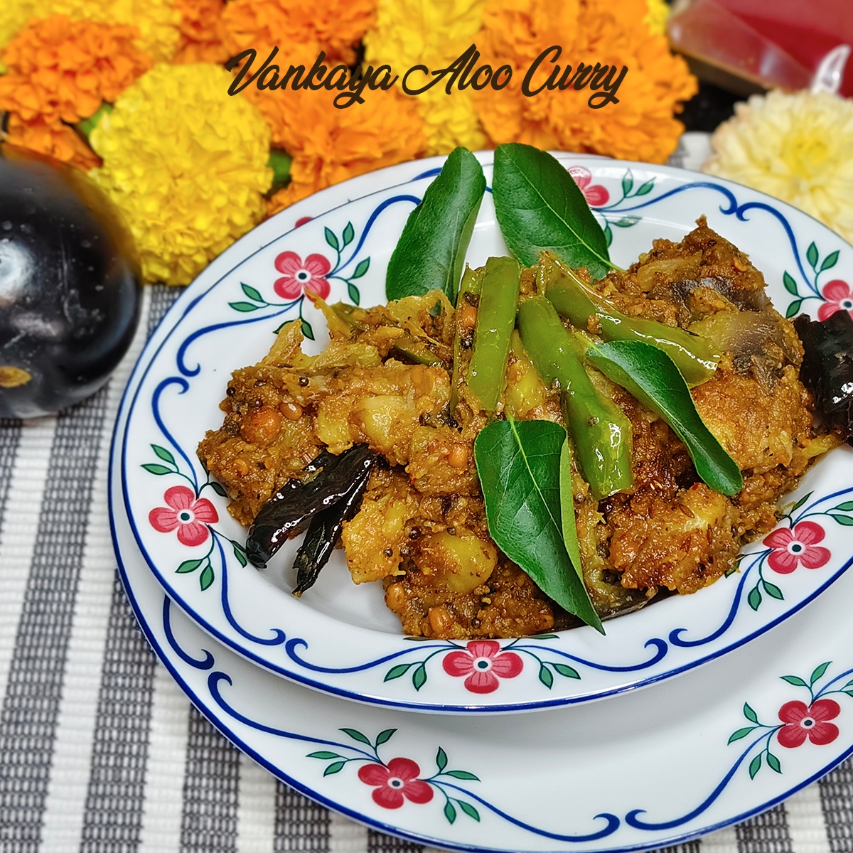 Thumbnail for Vankaya Aloo Curry | How to make Brinjal Potato Curry Recipe