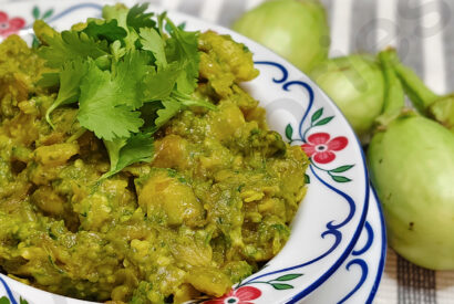 Thumbnail for Vankaya Kothimeera Karam | How to make Vankaya Kothimeera Karam recipe