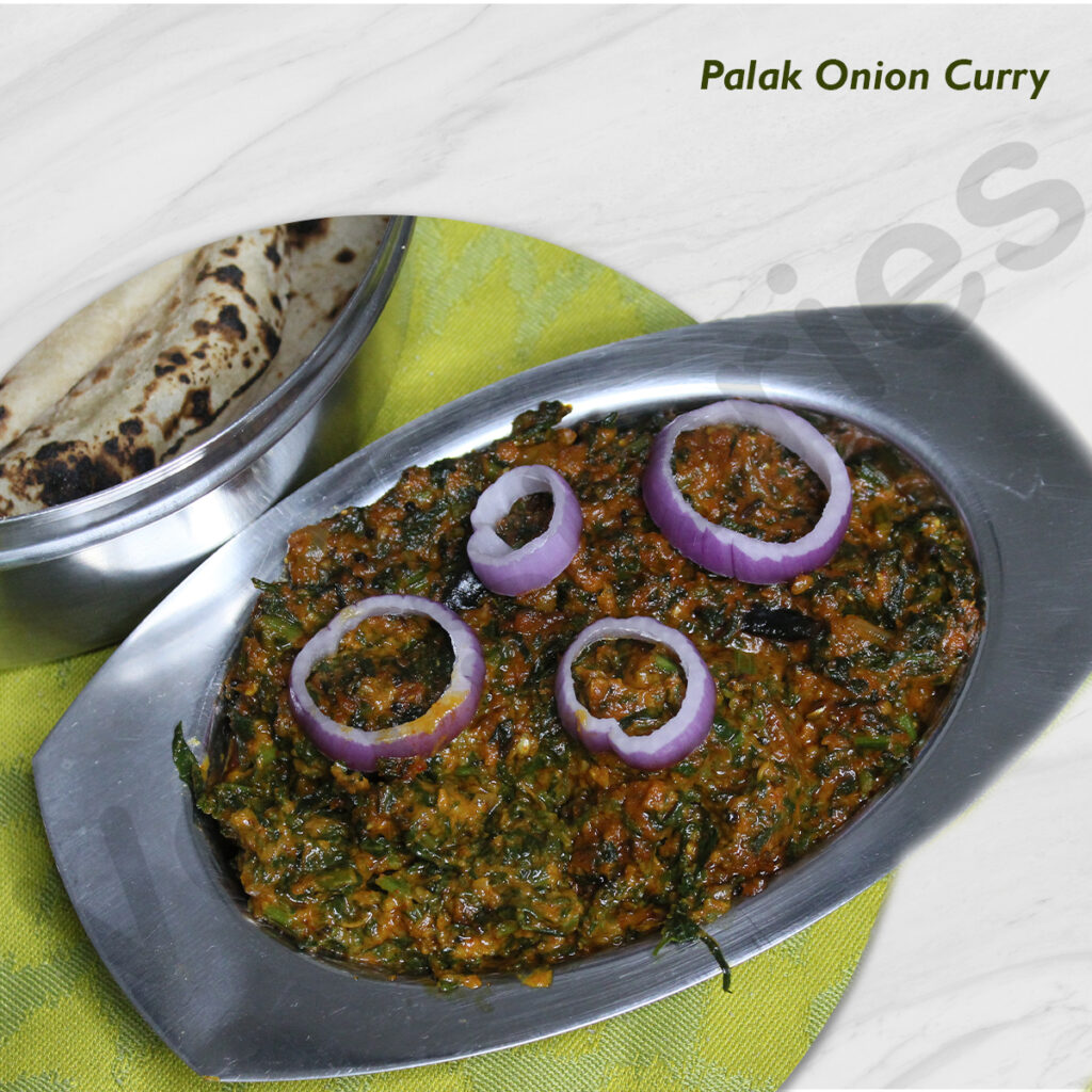 palak onion curry