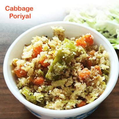 Cabbage Poriyal