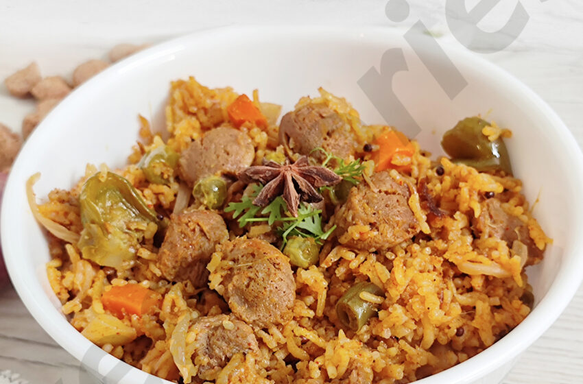 Soya Biryani Recipe