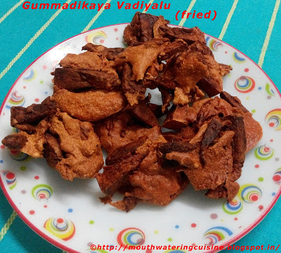 Budida Gummadikaya Vadiyalu
